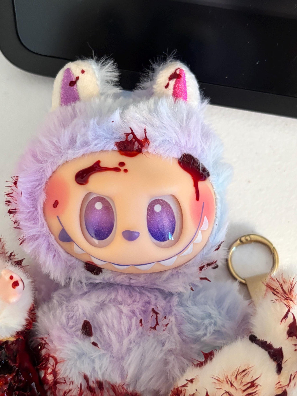 Custom Made Labubu Lafufu Horror Doll! Made by me 1/1 nothing else like it! Halloween, Horror