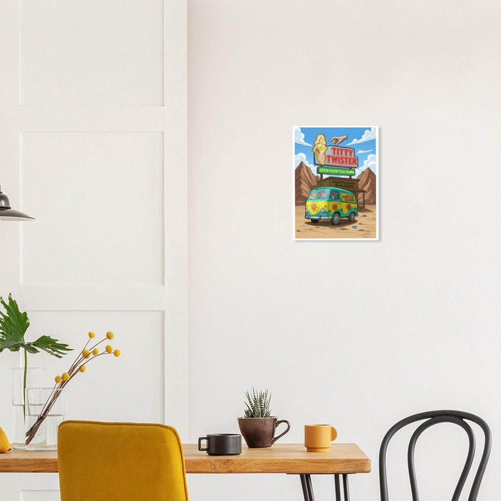 Scooby Doo Mystery Van Mash-up Art Print - Custom Wall Art
