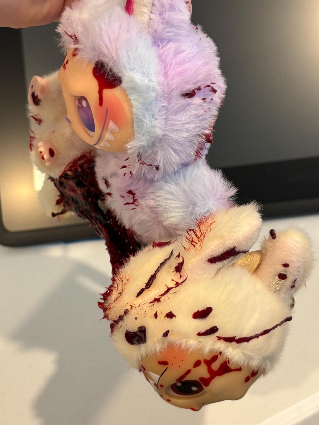 Custom Made Labubu Lafufu Horror Doll! Made by me 1/1 nothing else like it! Halloween, Horror
