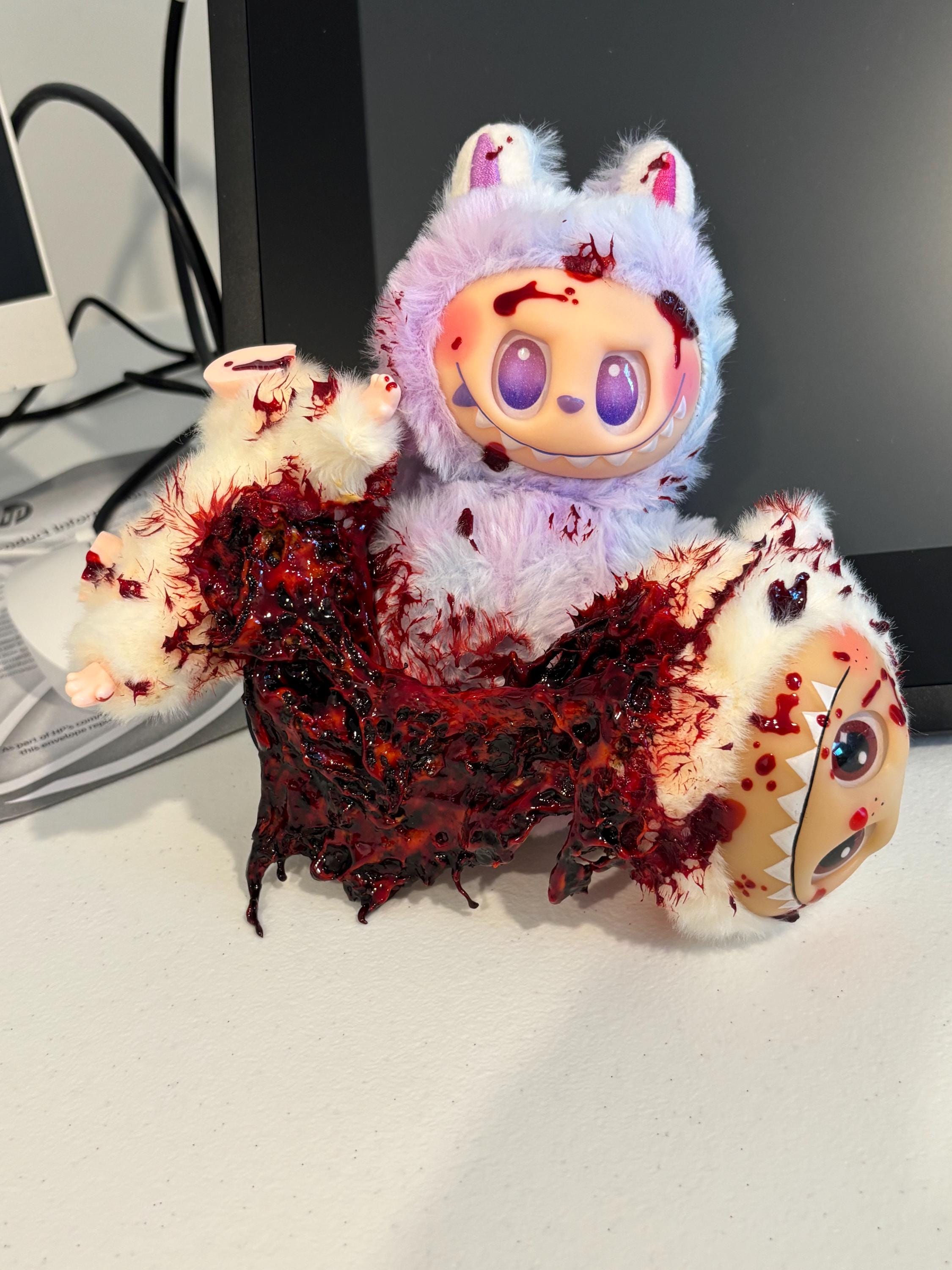 Custom Made Labubu Lafufu Horror Doll! Made by me 1/1 nothing else like it! Halloween, Horror