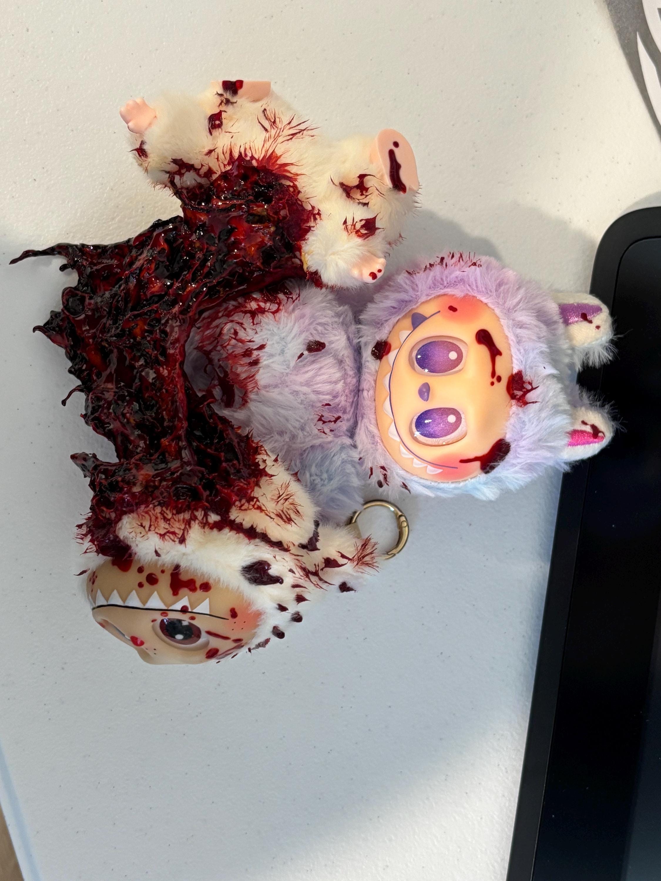 Custom Made Labubu Lafufu Horror Doll! Made by me 1/1 nothing else like it! Halloween, Horror