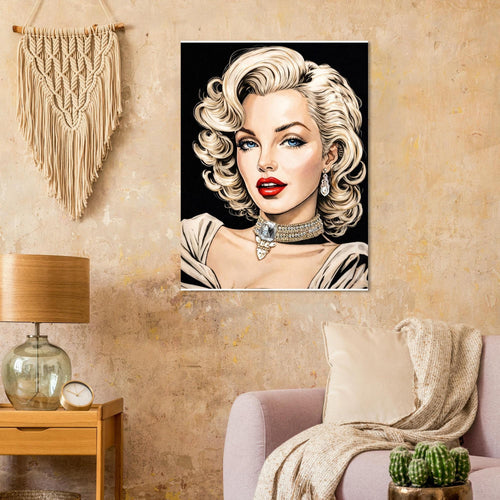 Hand Painted Marilyn Monroe Art - Fine Art Print by Joshua Davis - Vibrant Giclée Poster