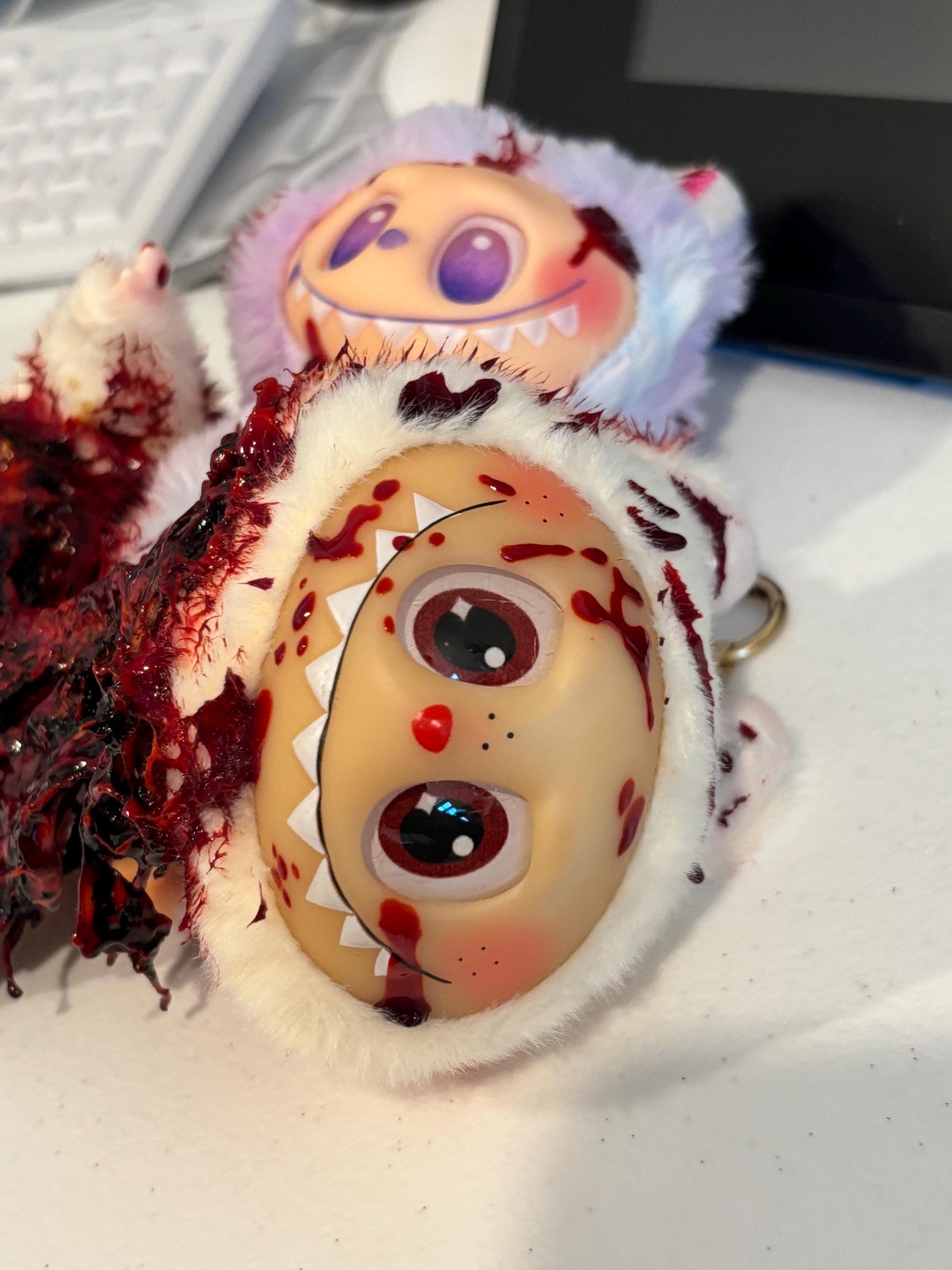 Custom Made Labubu Lafufu Horror Doll! Made by me 1/1 nothing else like it! Halloween, Horror